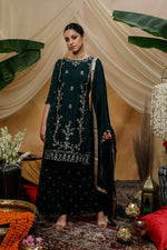 Green color designer salwar suitfor royal look buy now - Joshindia