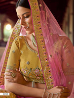 Trending mustard yellow color designer lehenga choli buy now - Joshindia