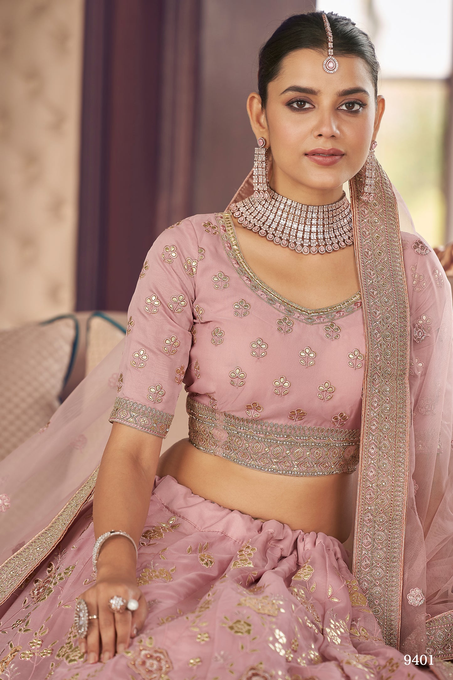 trendy pink bridal designer lehenga choli buy now