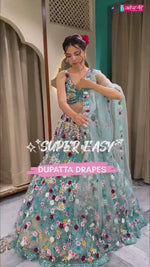 Buy Trending blue shade bollywood lehenga now