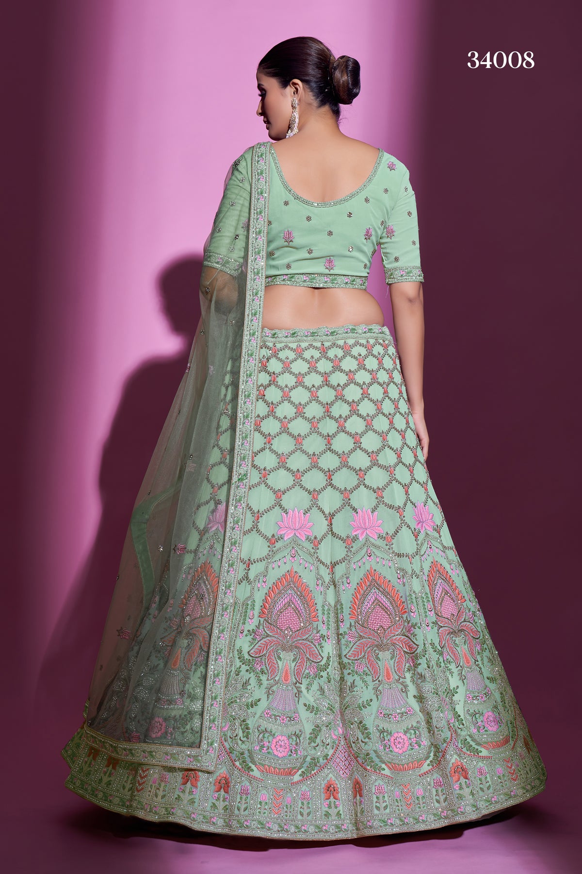Sweet Pista Green Color Designer Lehenga Choli Buy Now - Joshindia