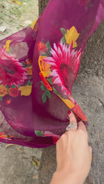 BEAUTIFUL HEAVY COTTON PURPLECOLOUR KURTA WITH PENT AND DUPATTA