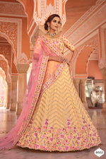 Buy yellow color designer lehenga choli at affordable price - Joshindia