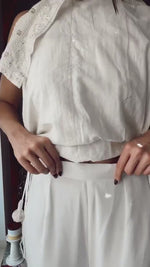 Buy White color lucknowi style kurta set for stylish look