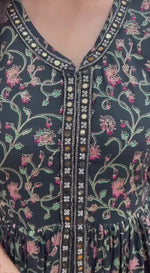 FRONT SLIT One PIECE OUTFIT WITH BELT AND A TASSEL DUPPTA