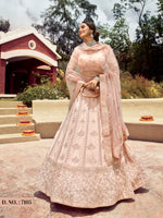 Beige color heavy designer lehenga for engagement and wedding - Joshindia