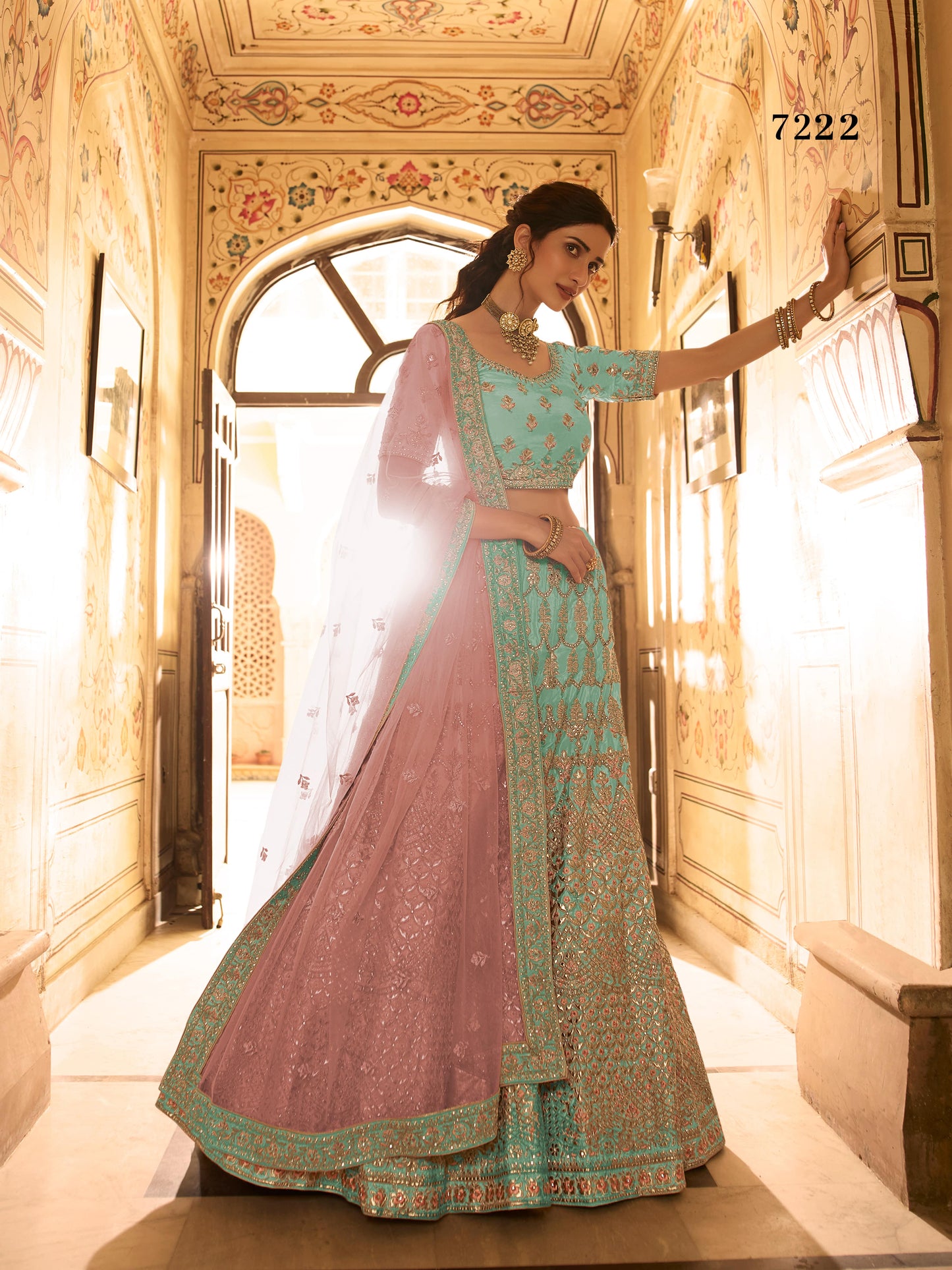 Trendy Latest Blue Bridal Designer Lehenga Choli Buy Now