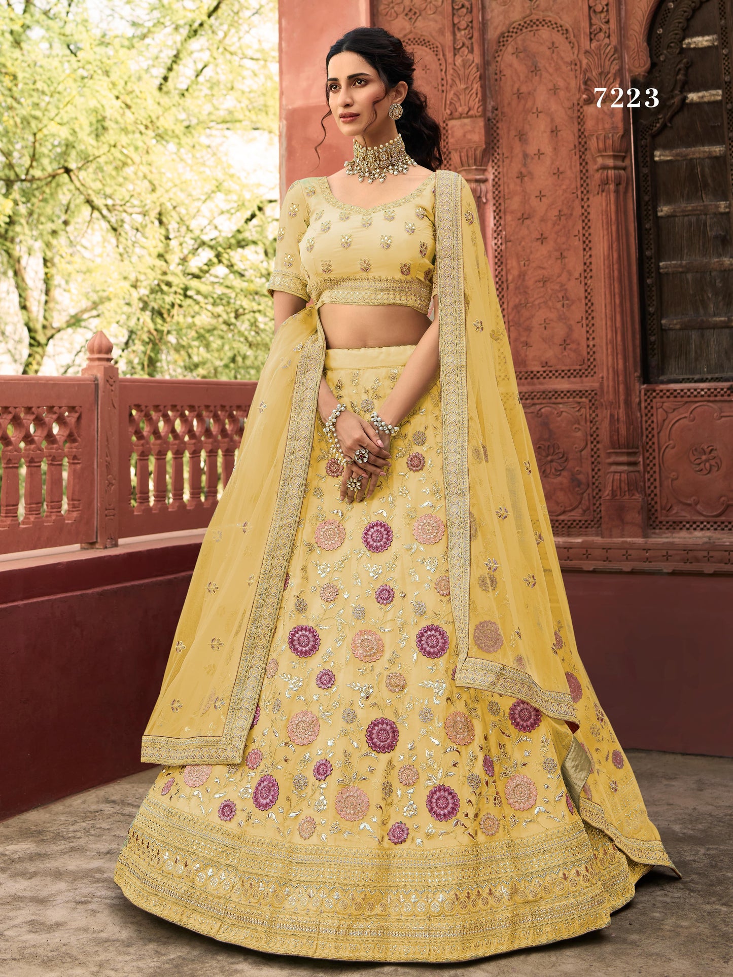 Trendy Latest Yellow Bridal Designer Lehenga Choli Buy Now