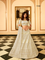 Trendy Latest Cream Bridal Designer Lehenga Choli Buy Now - Joshindia