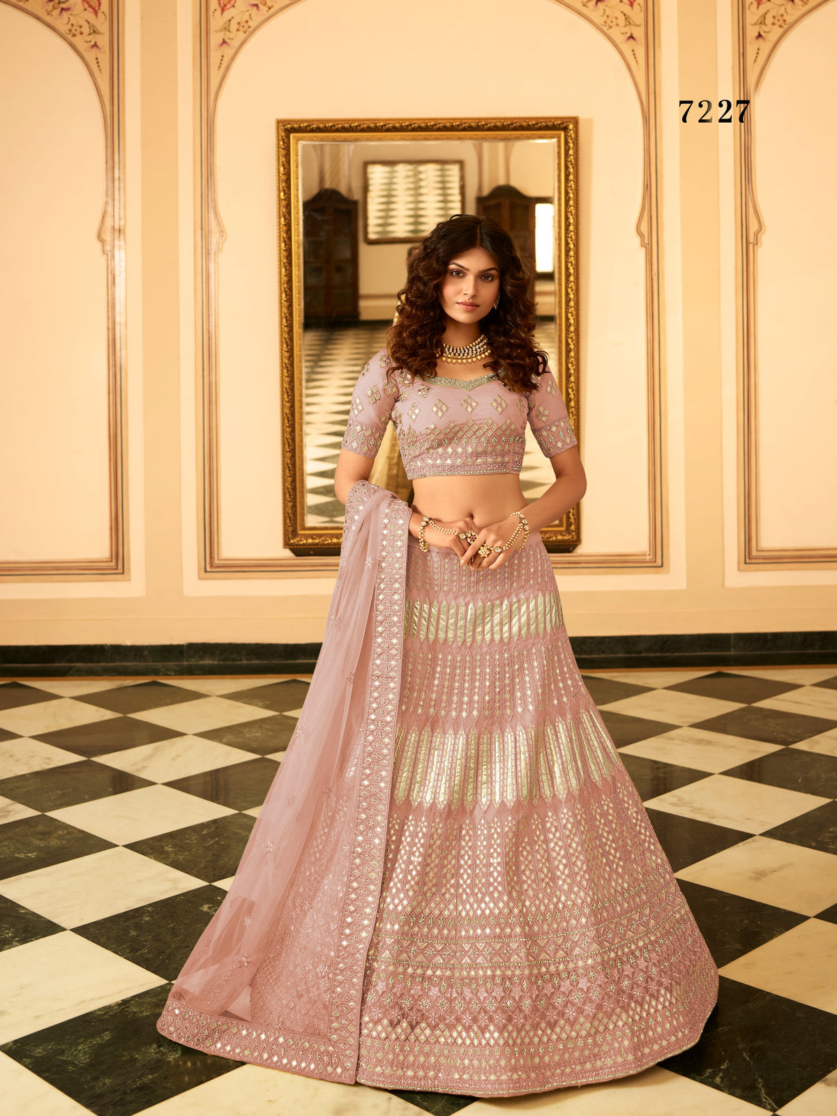 Trendy New Mauve Bridal Designer Lehenga Choli Buy Now - Joshindia
