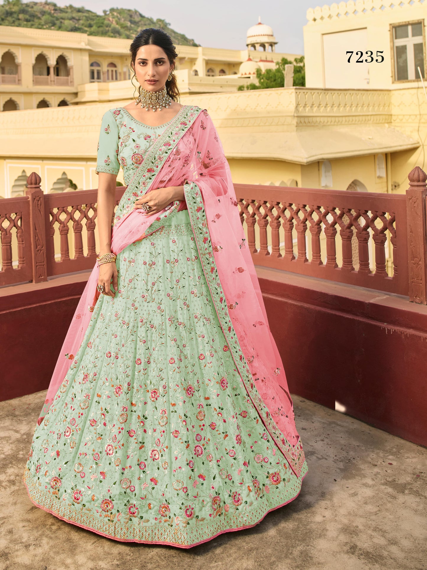 Trendy New Green Bridal Designer Lehenga Choli Buy Now