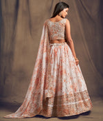 WHITE FLORAL LEHENGA CHOLI FOR DESIGNER LOOK BUY NOW - Joshindia