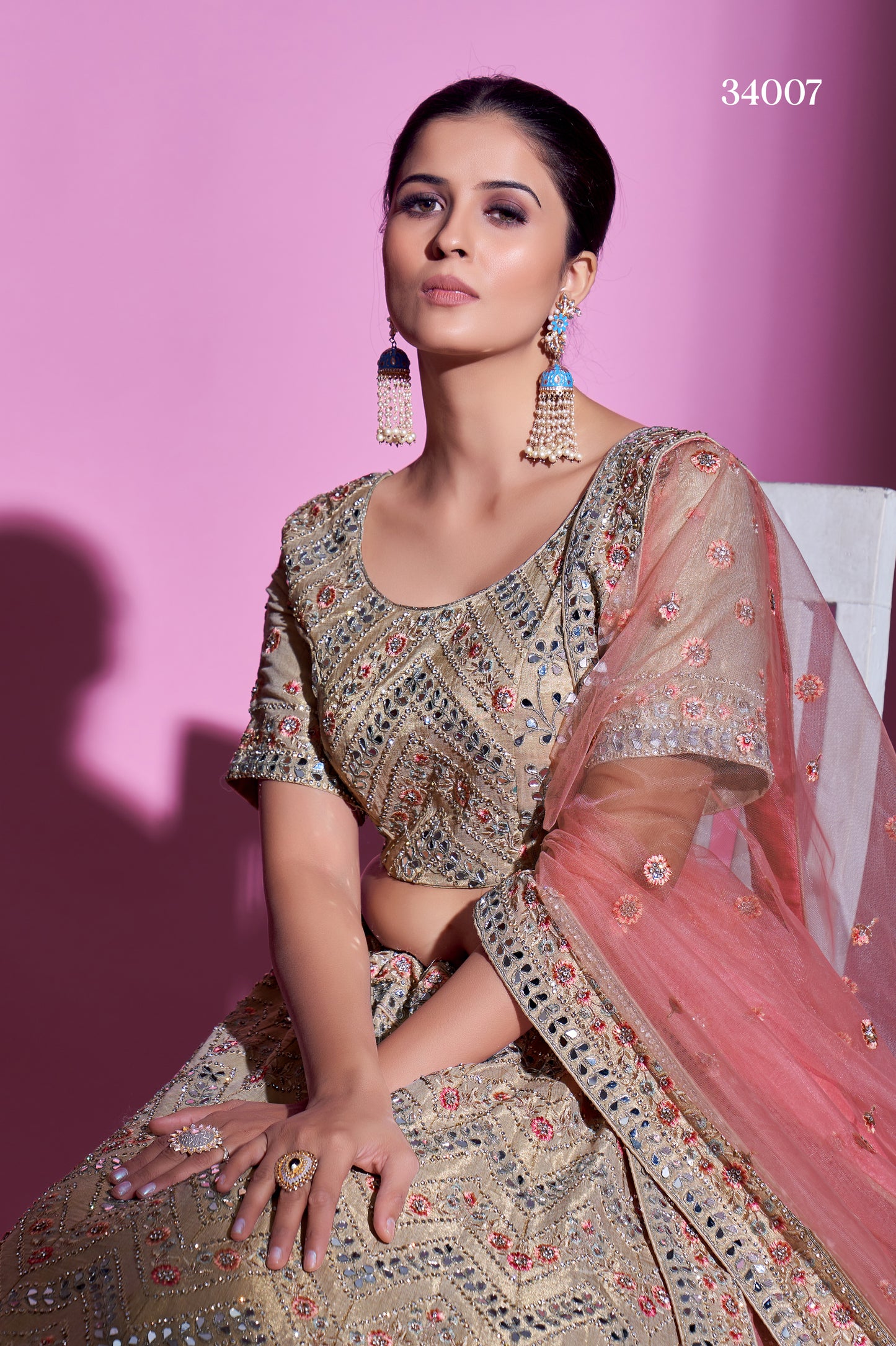 Charming Beige Silk Designer Lehenga Choli Buy Now