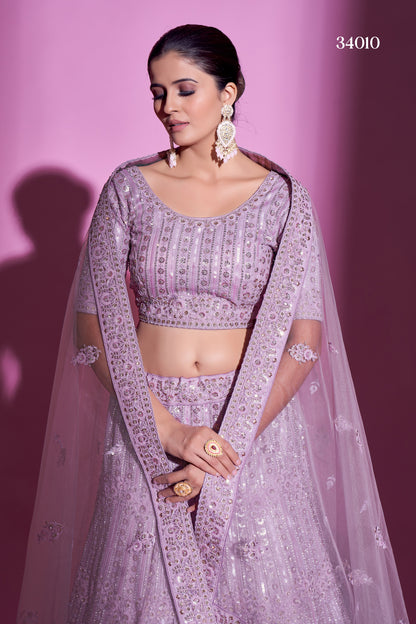 Classy Lilac Color Designer Lehenga Choli Buy Now