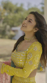 Yellow Color Lehenga Choli For Wedding Look - Joshindia
