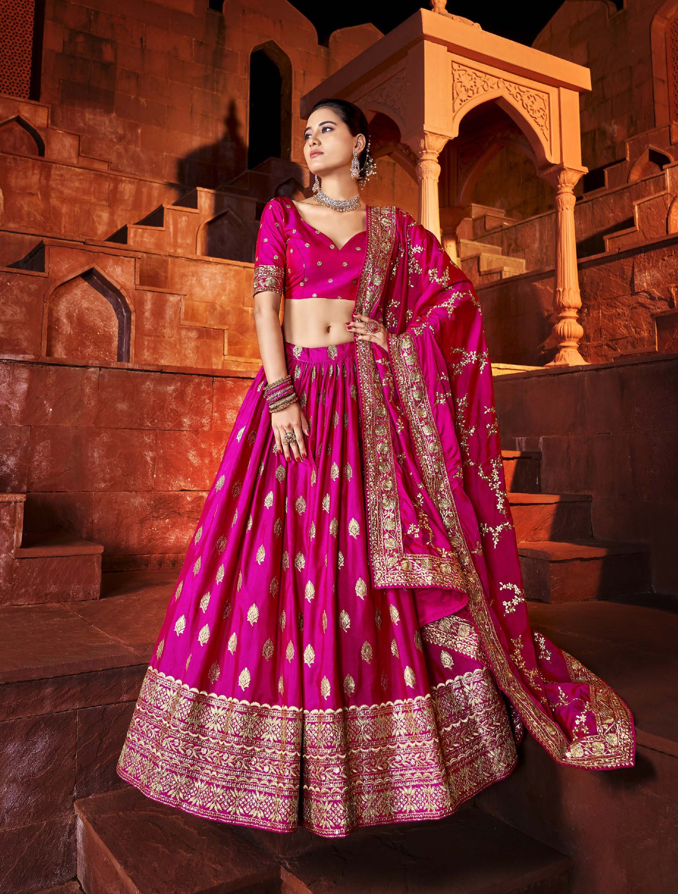 Royal Rani Pink Color Designer Lehenga Choli Buy Now