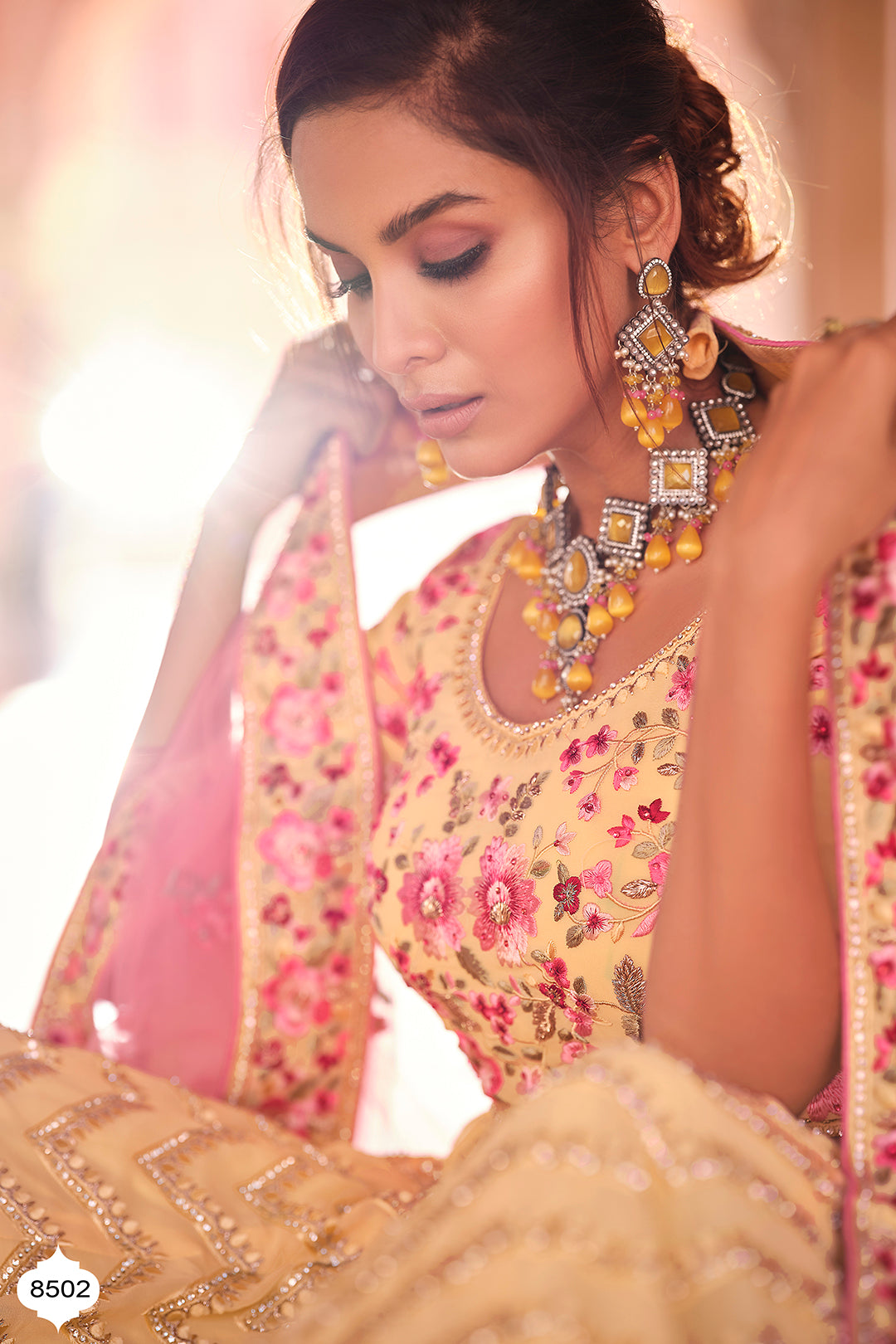 Buy yellow color designer lehenga choli at affordable price - Joshindia