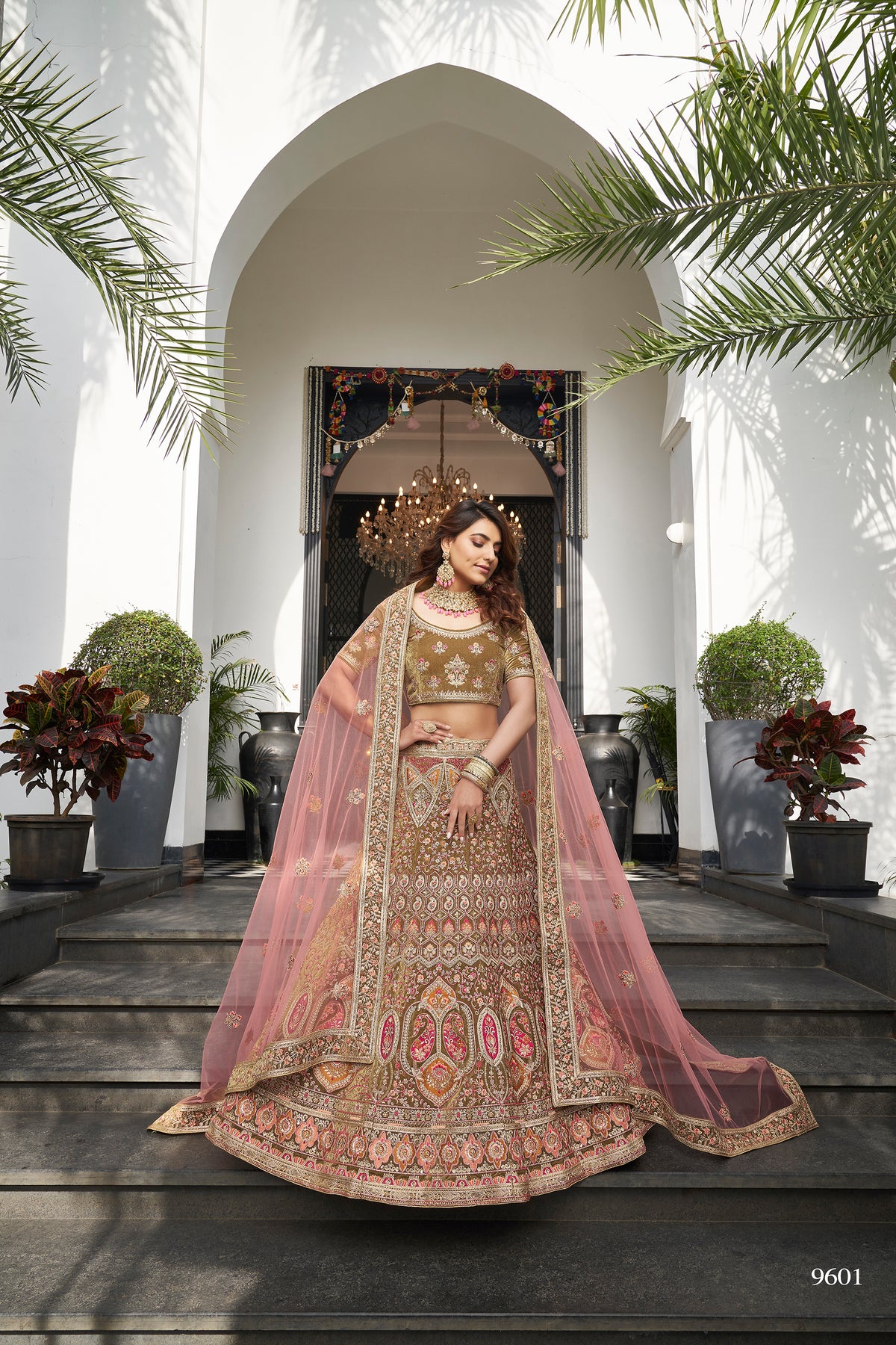 Trendy Olive Green Bridal Designer Lehenga Choli Buy Now - Joshindia