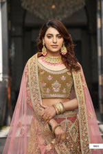Trendy Olive Green Bridal Designer Lehenga Choli Buy Now - Joshindia