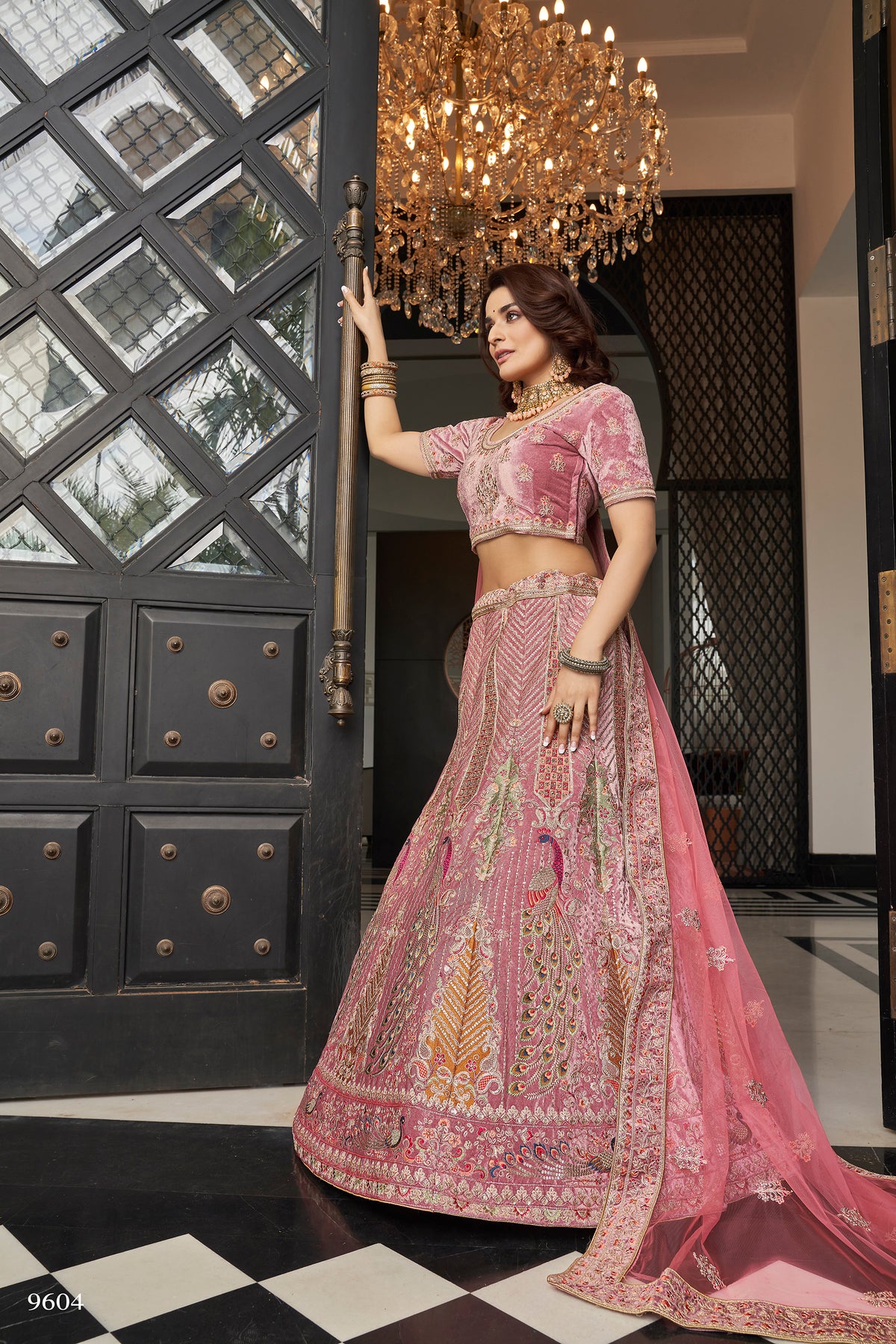 Trendy Mauve Bridal Designer Lehenga Choli Buy Now - Joshindia