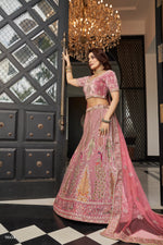 Trendy Mauve Bridal Designer Lehenga Choli Buy Now - Joshindia