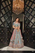 Trendy New Turquqise Bridal Designer Lehenga Choli Buy Now - Joshindia