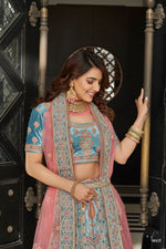Trendy New Turquqise Bridal Designer Lehenga Choli Buy Now - Joshindia