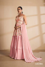 Latest Peach Color Designer Lehenga Choli For Wedding Look - Joshindia