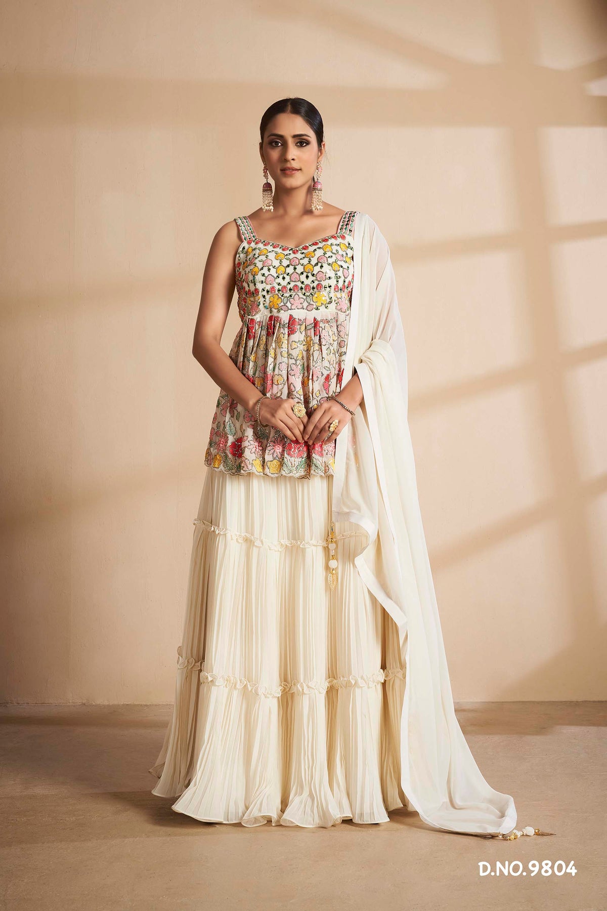 Latest Off white Color Designer Lehenga Choli For Wedding Look - Joshindia