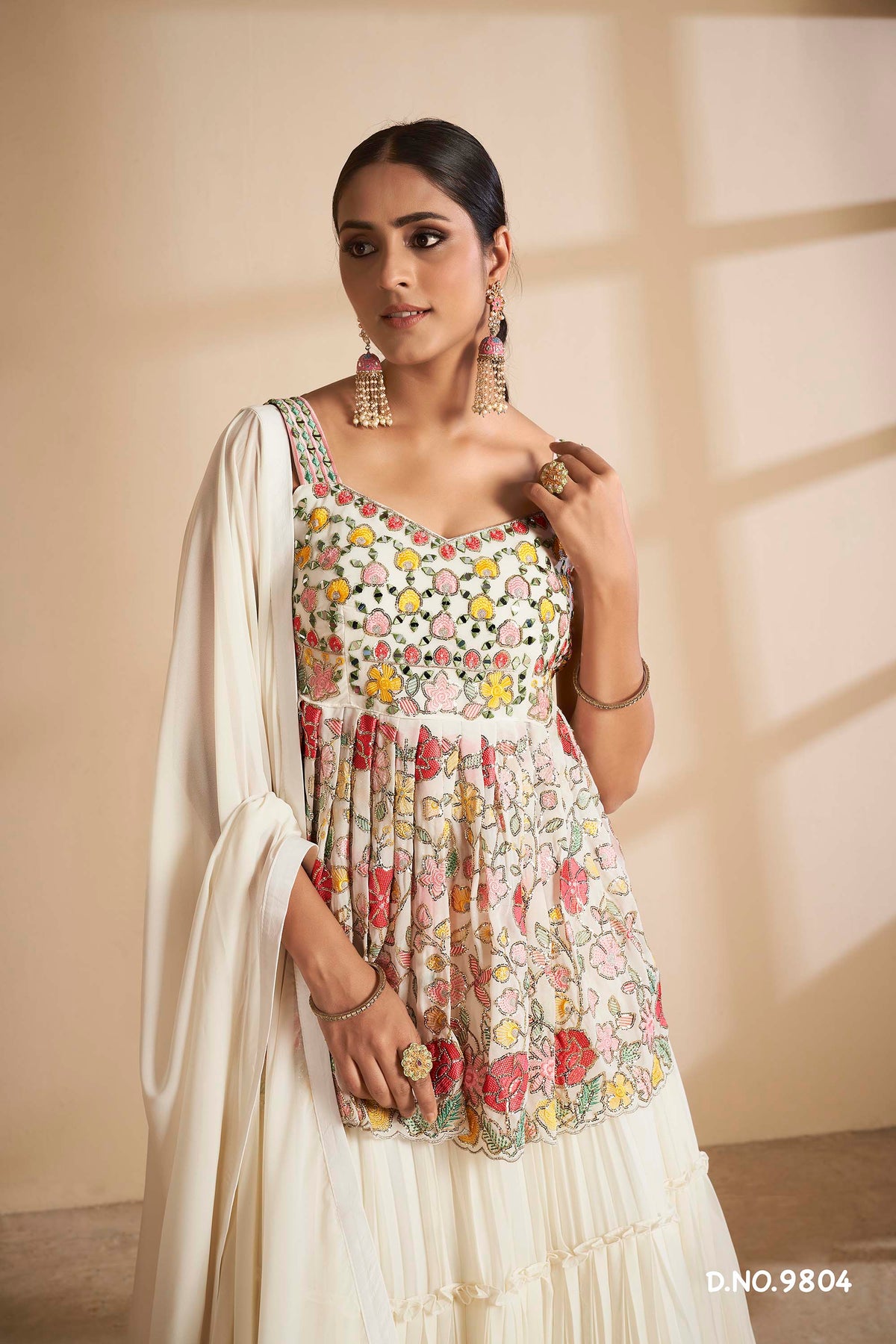 Latest Off white Color Designer Lehenga Choli For Wedding Look - Joshindia