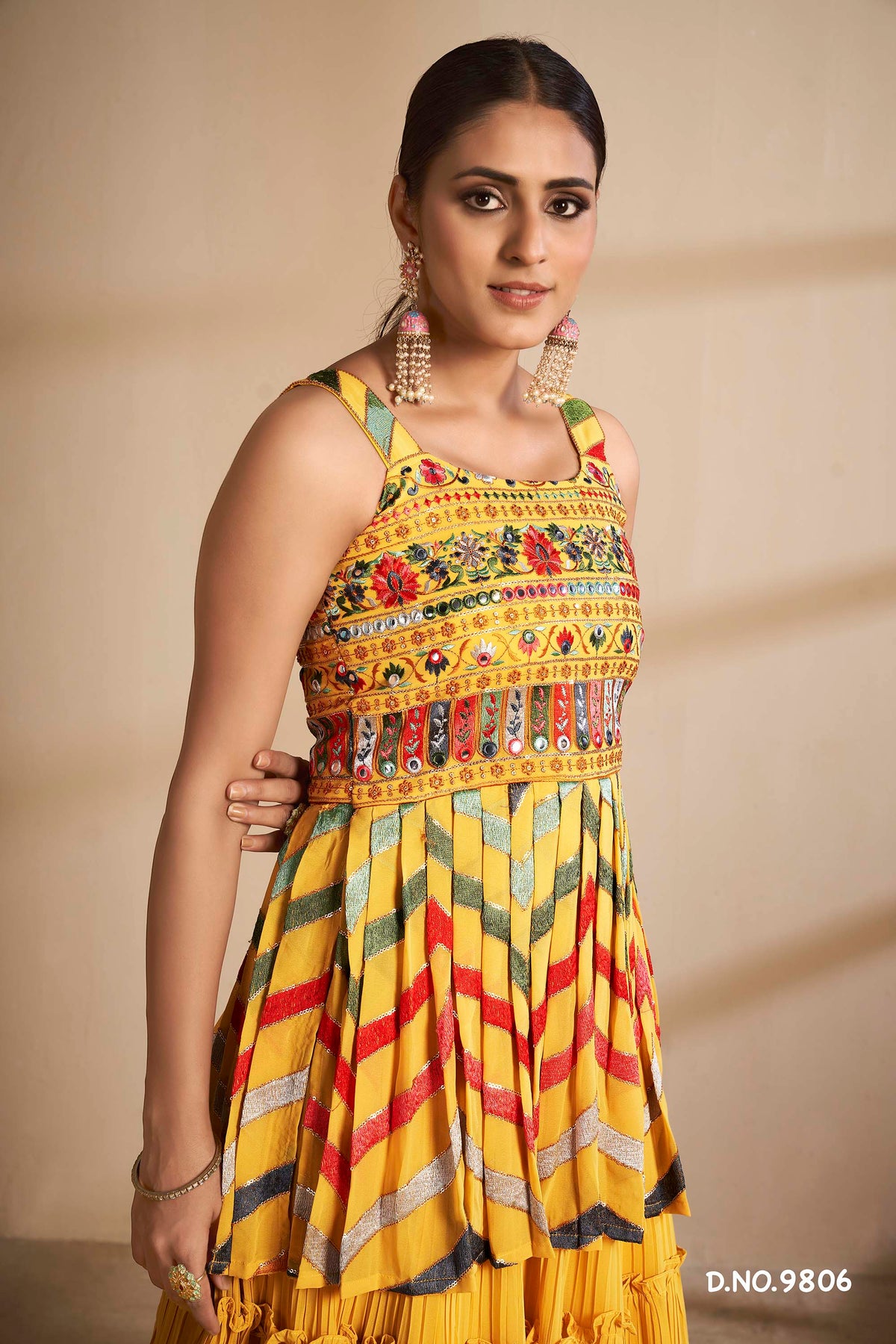 mustard color beautiful designer lehenga choli buy now - Joshindia