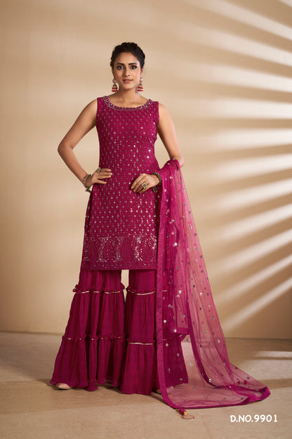 cherry trending floor length salwar suit buy now