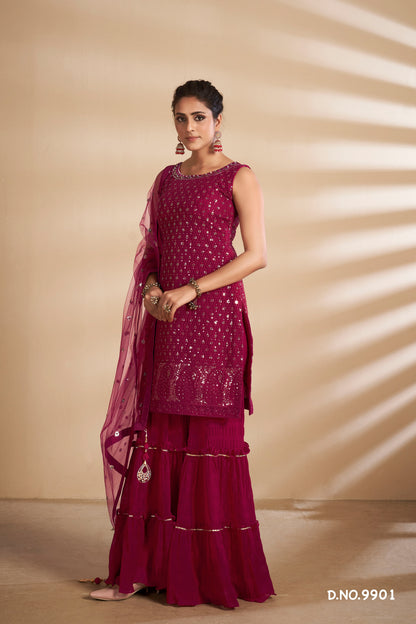 cherry trending floor length salwar suit buy now