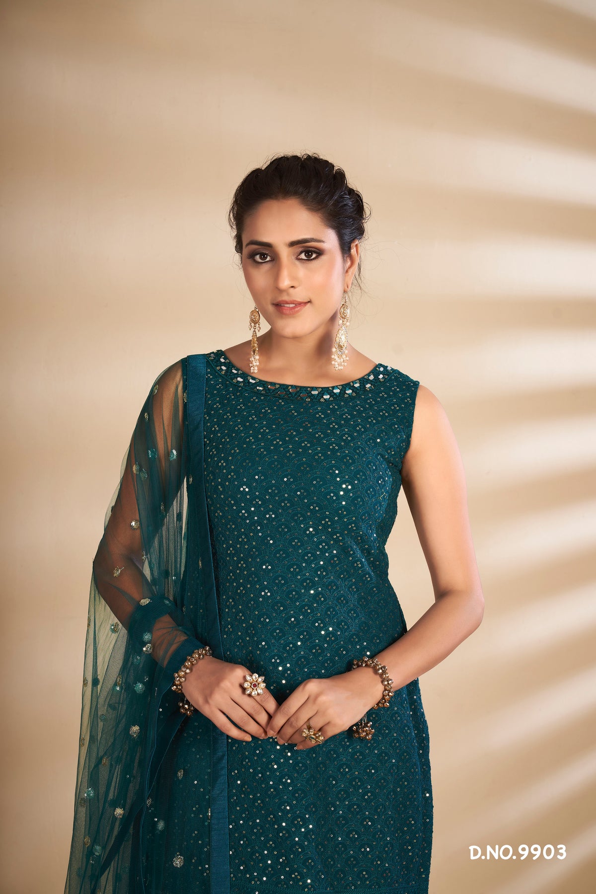 dark green trending floor length salwar suit buy now - Joshindia