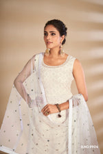 white treding floor length salwar suit buy now - Joshindia