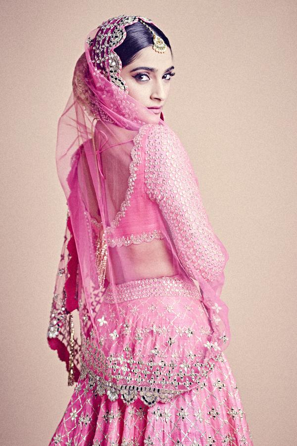 Pink color partywear designer lehenga choli for wedding buy now - Joshindia