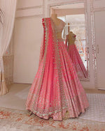 Pink color fancy designer lehenga choli for wedding buy now - Joshindia