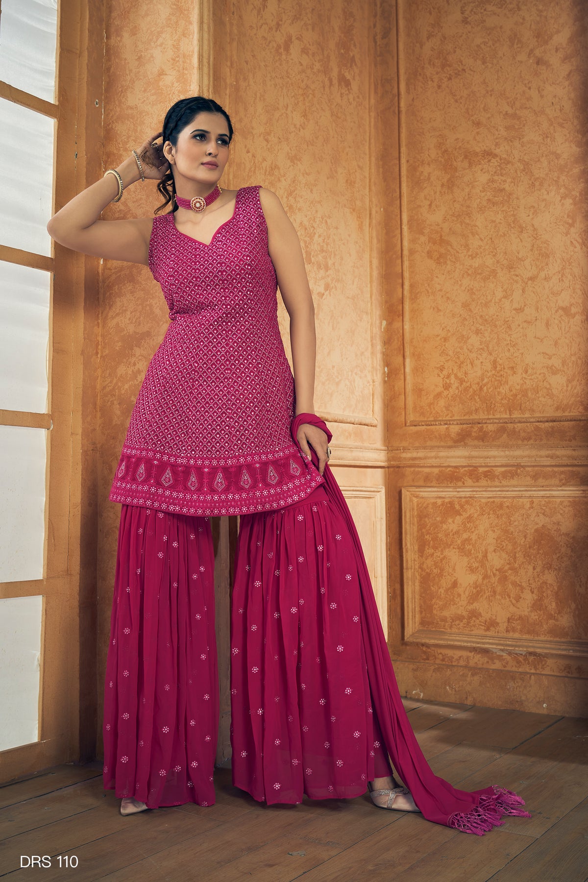 Beautiful Pink Designer Salwar suit At Best Price - Joshindia