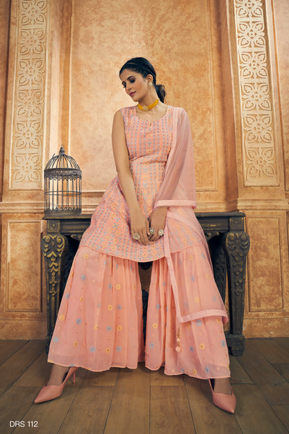 Beautiful Peach Designer Salwar suit At Best Price