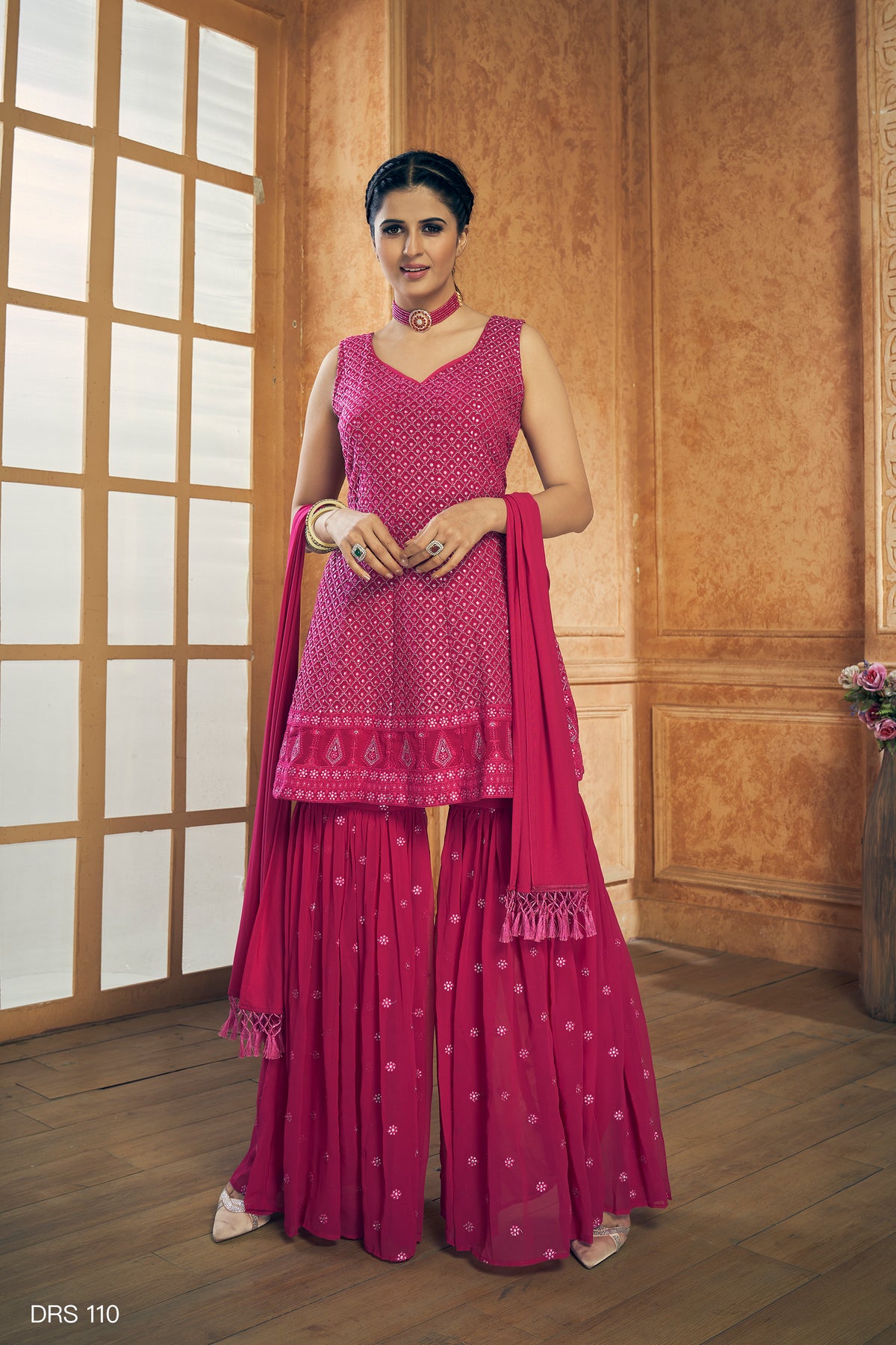 Beautiful Pink Designer Salwar suit At Best Price - Joshindia
