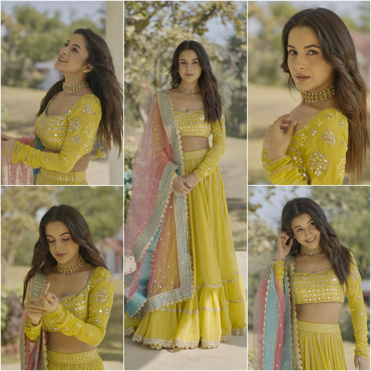 Yellow Color Lehenga Choli For Wedding Look - Joshindia