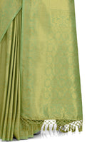 Lite Green Banarasi silk saree Buy Now - Joshindia