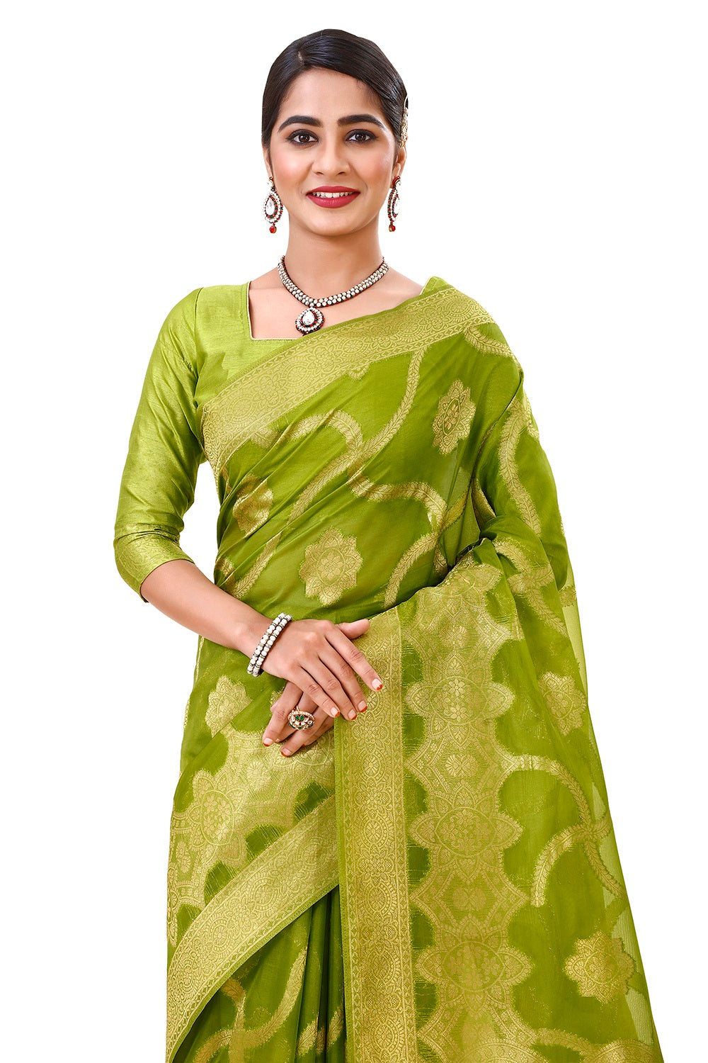 Designer Green Color Silk Saree Collection Buy Now - Joshindia