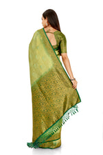 Green color silk saree design Buy Now - Joshindia