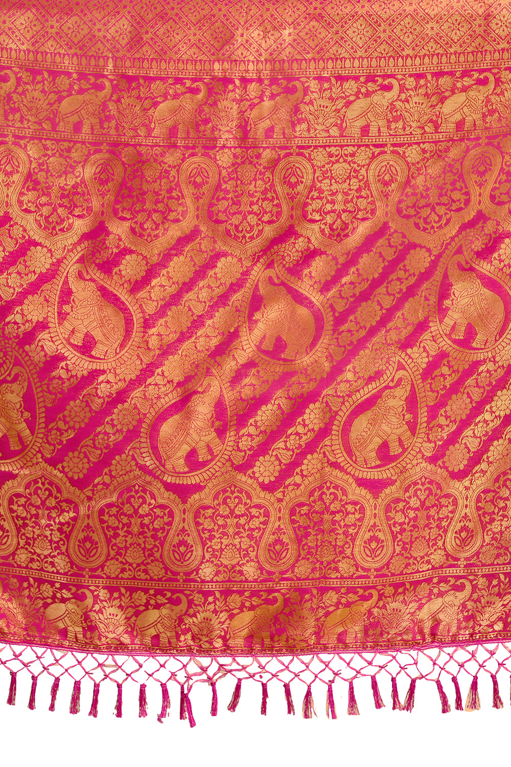 pink color banarasi silk saree buy now
