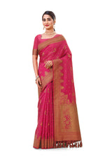 Trendy Pink color designer saree at affordable rate - Joshindia