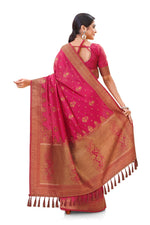Trendy Pink color designer saree at affordable rate - Joshindia