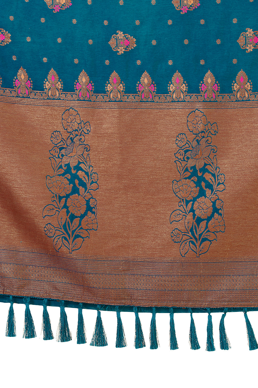 Blue color heavy designer Silk saree Buy Now - Joshindia