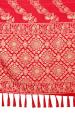 classy multi color silk designer saree with blouse - Joshindia