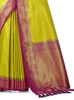 classy multi color silk designer saree with blouse - Joshindia